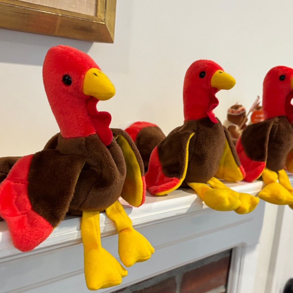 Colorful Plush Turkey Toys